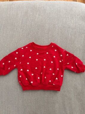 Old navy baby heart sweater. 3-6 mos